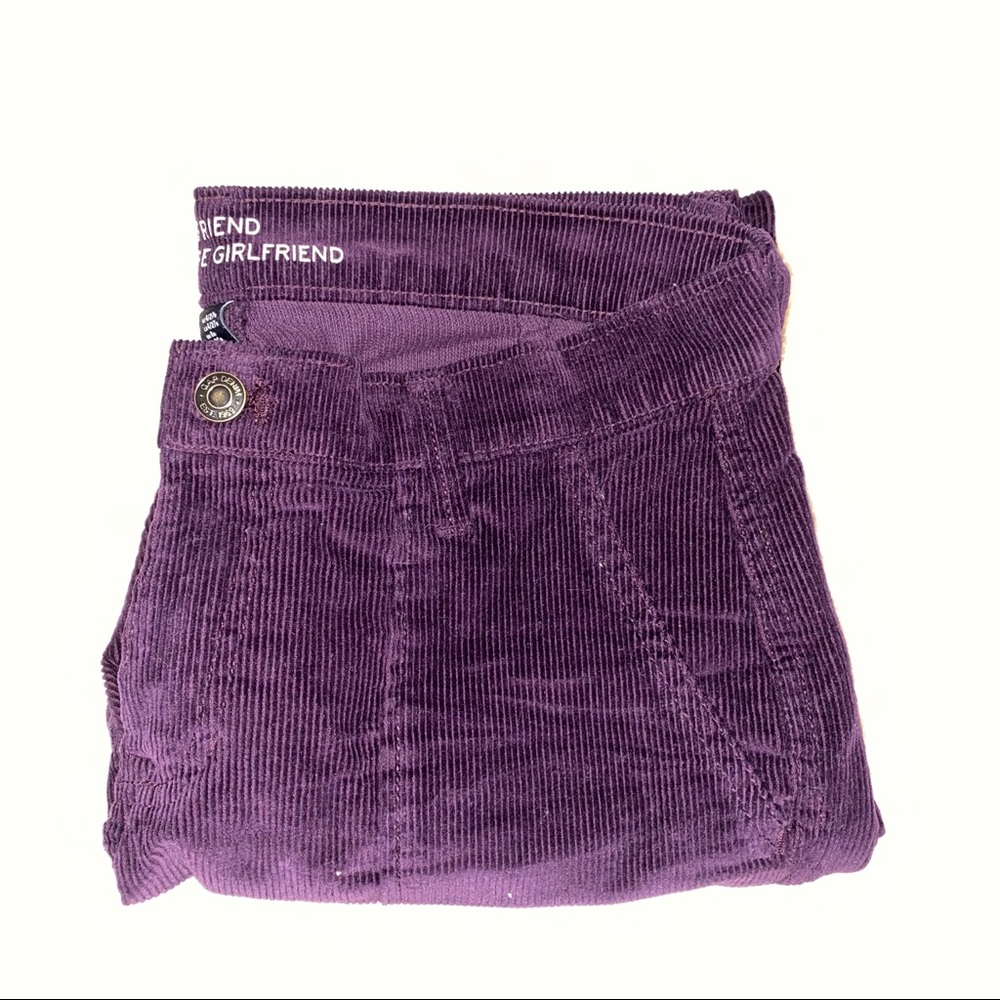 purple corduroy pants